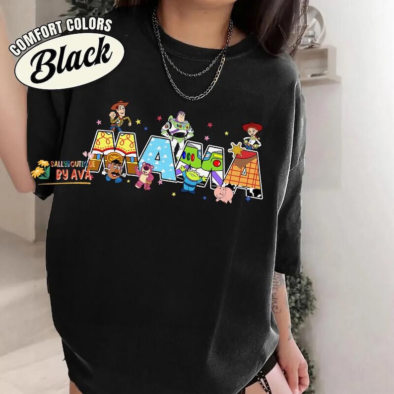 Custom Name Toy Story Birthday Shirt, Disneyland Family Matching Comfort Colors Shirt, Personalized Birthday Gift image 4