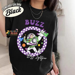 Custom All Disneyland Pixar Toy Story Checkered Shirt, Woody Buzz Jessie Rex Lotso, Family Vacation Tee, Personalized Group Matching Tee image 6