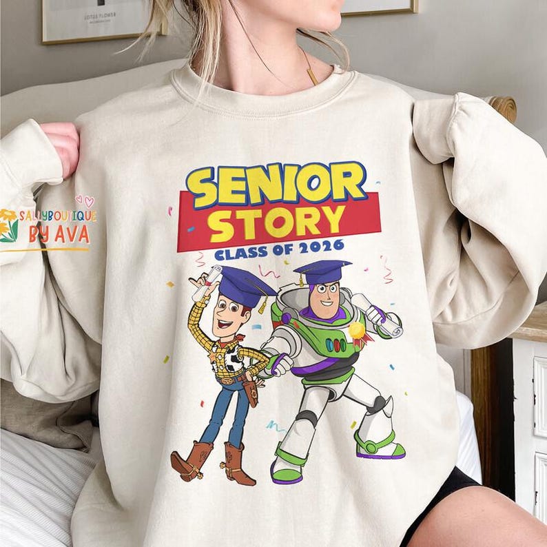 Disneyland Pixar Toy Story To Senior Story Class of 2026 Shirt, Graduation 2026 Family Trip Shirt, Woody Buzz Lightyear, Graduation Senior image 4