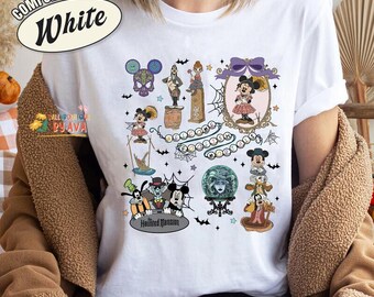 Mickey & Friends Haunted Mansion Coquette Bows T-shirt, Foolish Mortals Tee, Disneyland Halloween Party 2026, Hitchhiking Ghost Shirt