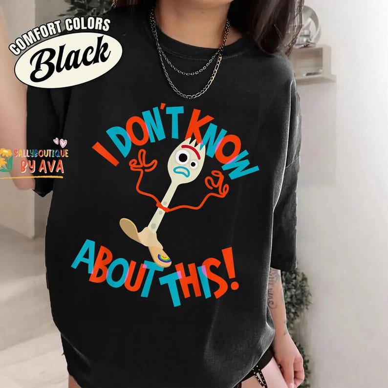 Toy Story Forky Shirt, Forky I Don't Know About Thist Toy Story Shirt, Toy Story Forky Characters Shirt, I'm Trash Tee, Toy Story Movie Gift image 1