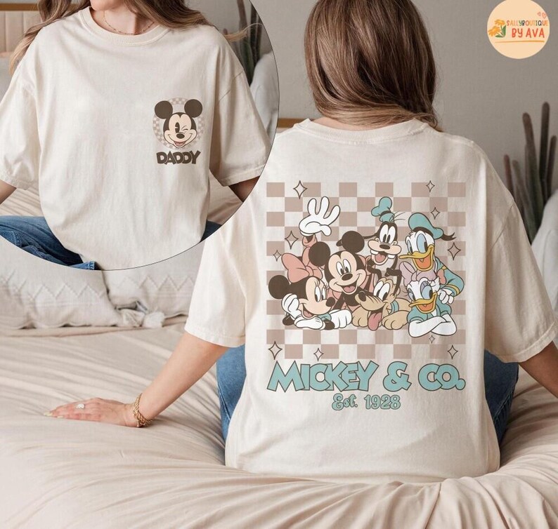 Custom Mickey & Co Shirt, Retro Mickey and Friends Shirt, Retro Disneyland Trip Shirt, Disneyland Family Vacation Shirt image 5