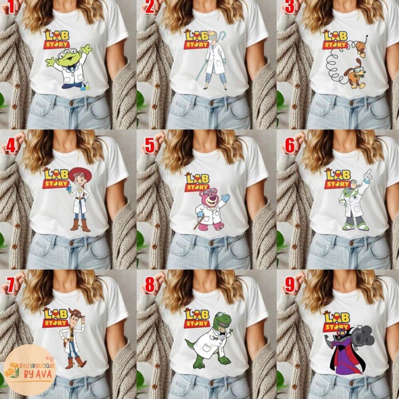 Disneyland Toy Story Lab Week 2026 Shirt, Buzz Lightyear Woody Jessie Bo Peep Lab Story 2026, Lab Team, Med Lab Clinical Laboratory image 1