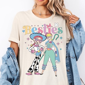 Disneyland Toy Story Besties T-Shirts, Bo Peep And Jessie Shirts, Disneyland Girls Outfits, Disneyland Best Friends Tee, BFF Girls Trip 2026 bild 1