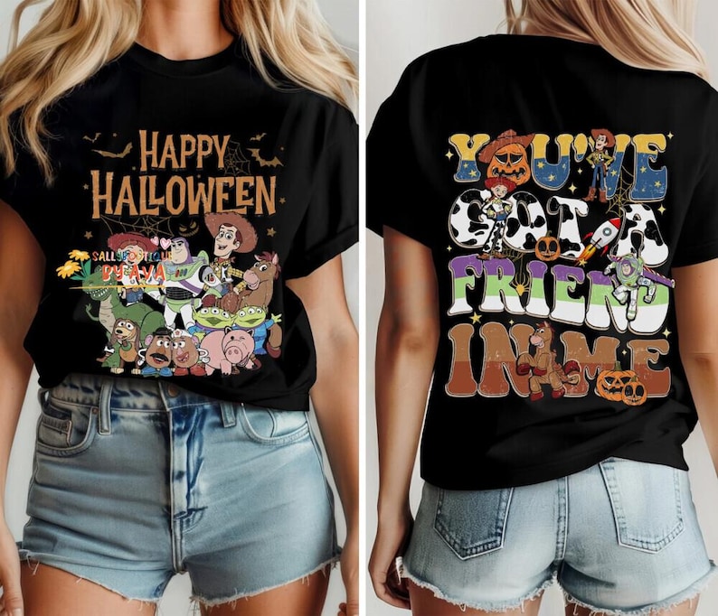 Comfort Colors® Toy Story Skeleton Halloween Shirt, Disneyland Toy Story Halloween Shirt, Toy Story Skeleton Shirt, Halloween Party 2026 Te image 1