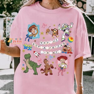 Retro Coquette Disneyland Toy Story You've Got A Friend In Me Shirt, Toy Story Characters Tee, Family Matching Shirt, Disneyland Trip Shirt image 6