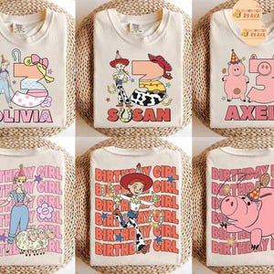 Disneyland Toy Story Birthday shirts, Lilypad Woody Buzz,Disneyland Birthday Squad Crew Boy Girl shirts, Toy Story Birthday Family Shirt image 4