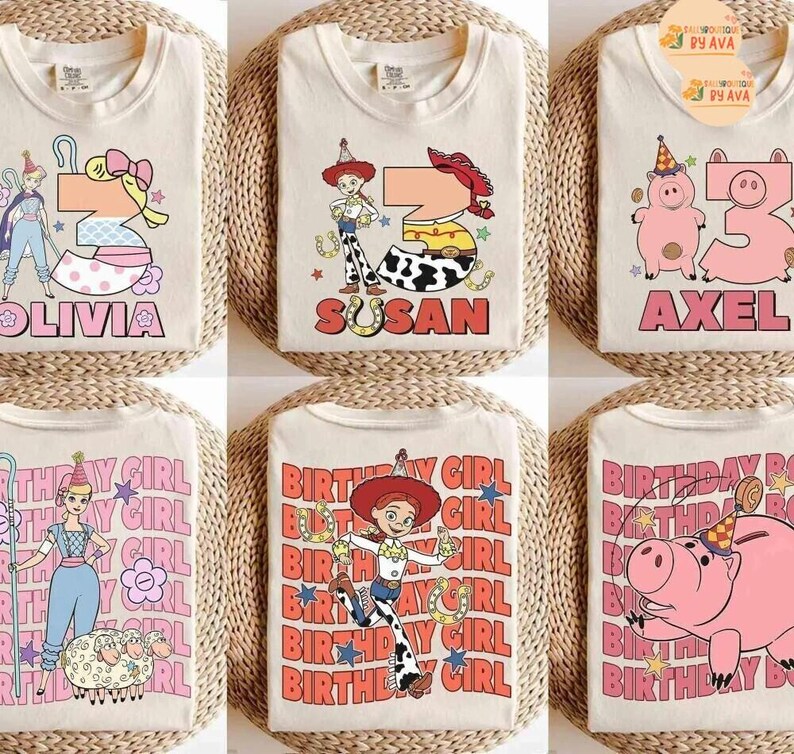 Disneyland Toy Story Birthday shirts, Lilypad Woody Buzz,Disneyland Birthday Squad Crew Boy Girl shirts, Toy Story Birthday Family Shirt image 4