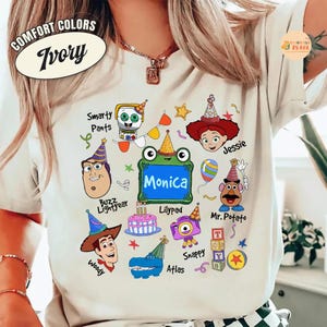 Personalized Toy Story 5 Movie Shirt, Lilypad Buzz Lightyear Woody Jessie Toy Story Land You've Got a Friend In Me Adult & Kids Shirt image 4