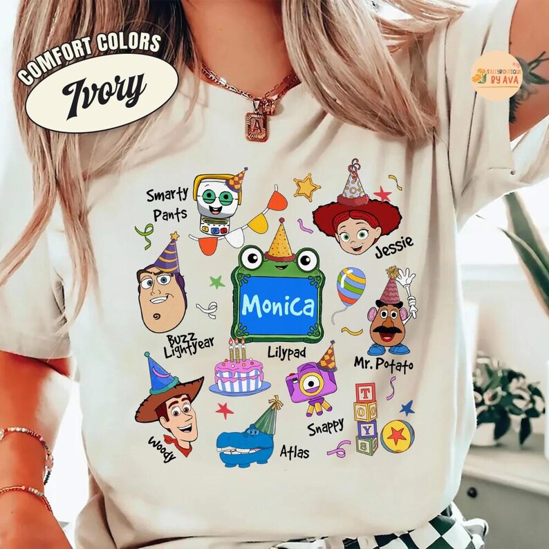 Personalized Toy Story 5 Movie Shirt, Lilypad Buzz Lightyear Woody Jessie Toy Story Land You've Got a Friend In Me Adult & Kids Shirt image 4
