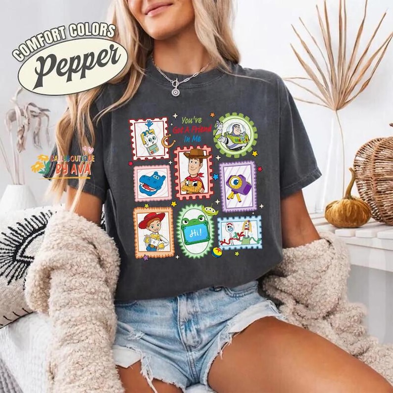 Toy Story 5 Shirt, You've Got A Friend In Me Tee, Disneyland Pixar Woody Buzz Etch Lenny Mr Spell Lilypad, Family Vacation 2026 Trip Shirt image 3