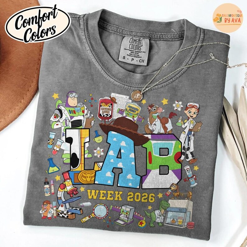Disneyland Toy Story Lab Week 2026 Shirt, Buzz Lightyear Woody Lab Story, Lab Team Shirt, Phlebotomist Lab Assistant Clinical Laboratory image 5