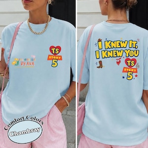 Disneyland Pixar Toy Story 5 I Knew It I Knew You Shirt, Toy Story 5 Inspired Shirt, I Knew It I Knew You Inspired Tshirt zdjęcie 1