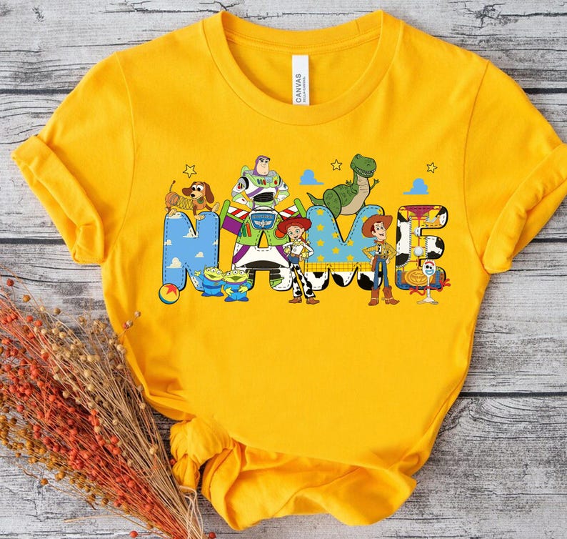 Custom Name Toy Story T-shirt, Personalized Disneyland Buzz Woody Jessie Shirt, Custom Birthday Boy Girl Tee, Disneyland Trip image 4