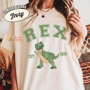 Retro Toy Story Comfort Colors Shirt, Matching Family Disneyland Shirts, Disneyland Group Shirts, Toy Story Woody Buzz Jessie LilyPad Aliens image 7