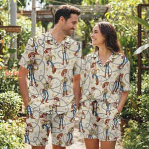 Hawaiian Shirt Toy Story Woody Cowboy Button Up Shirt, Woody Toy Story Hawaiian Shirt, Summer Beach Outfit, Disneyland Summer Vacation image 5