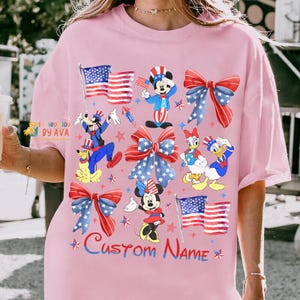 Camiseta de Disneyland Mickey y sus amigos para el 4 de julio, camiseta familiar de Disneyland, camiseta de DisneyTrip, camiseta del 4 de julio, Día de la Independencia, camiseta del 250 aniversario imagen 6