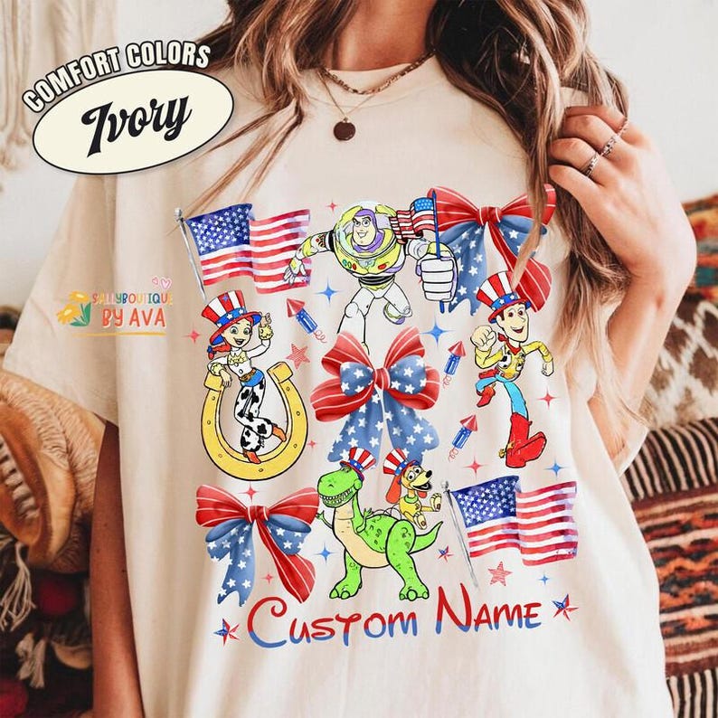 Disneyland 4th of July Toy Story Shirt, Disneyland Family Shirt, DisneyTrip Shirt, Disneyworld 4th of July Shirt, Independence Day image 2
