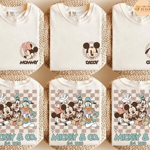 Custom Mickey & Co Shirt, Retro Mickey and Friends Shirt, Retro Disneyland Trip Shirt, Disneyland Family Vacation Shirt image 3
