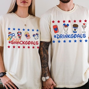 Mickey And Friends 4th Of July Snack Drinks Shirt, America Shirt, Happy Independence Day Shirt, 250 Years Celebration Shirt image 2