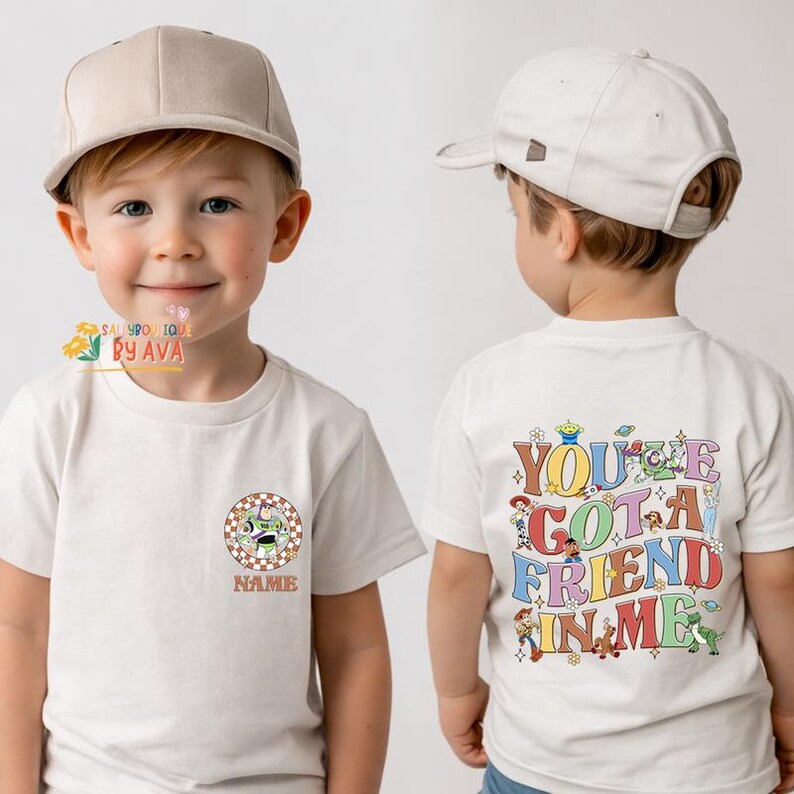 You've Got A Friend In Me Toy Story Shirt, Toy Story Family Matching Shirt, Woody Buzz Lightyear Toy Story Shirt, Toy Story Birthday Shirt image 2