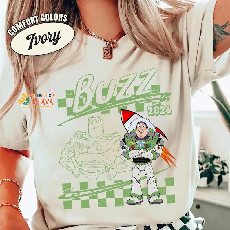 Retro Disneyland Pixar Toy Story Zootopia Peter Pan Tinker Bell Nemo All Characters Checkered Signature Shirt, Personalized Group Matching image 4