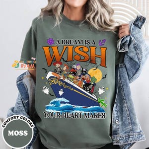 Toy Story Halloween Shirt 2026, Disneyland Cruise Trip Tee, Comfort Colors Spooky Shirt, Pixar Family Vacation Top, Gift for Her imagem 4