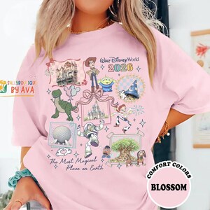 Retro Coquette Disneyland Toy Story You've Got A Friend In Me Shirt, Toy Story Characters Tee, Family Matching Shirt, Disneyland Trip Shirt image 2