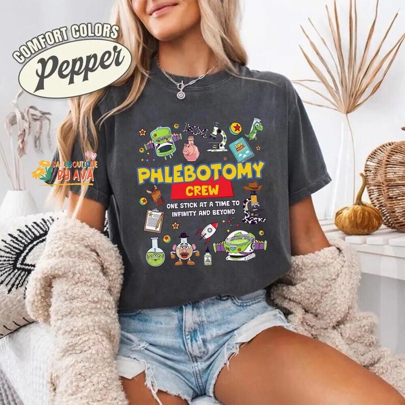 Disneyland Toy Story Lab Week 2026 Shirt, Buzz Lightyear Woody Lab Story, Lab Team Shirt, Phlebotomist Lab Assistant Clinical Laboratory image 3
