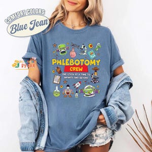 Disneyland Toy Story Lab Week 2026 Shirt, Buzz Lightyear Woody Lab Story, Lab Team Shirt, Phlebotomist Lab Assistant Clinical Laboratory image 4