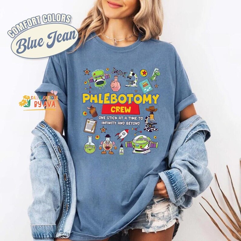 Disneyland Toy Story Lab Week 2026 Shirt, Buzz Lightyear Woody Lab Story, Lab Team Shirt, Phlebotomist Lab Assistant Clinical Laboratory image 4
