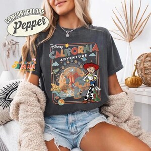 Retro Personalized Disneyland California Adventure Shirt, Mickey & Friends Princess Baymax Toy Story Tee, Family Trip Group Matching Shirts image 6