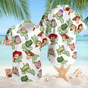 Toy Story Hawaiian Shirt, Disneyland Toy Story Friends Summer Shirt, Woody Buzz Lightyear Button Up Shirt, Hawaii Shirt For Toy Story Lover bild 1