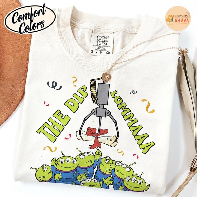 Disneyland Aliens Toy Story The Diploma Graduation 2026 Comfort Colors T-shirt, Graduate Shirt, Graduate Senior Gifts, 2026 Trip Matching Bild 3