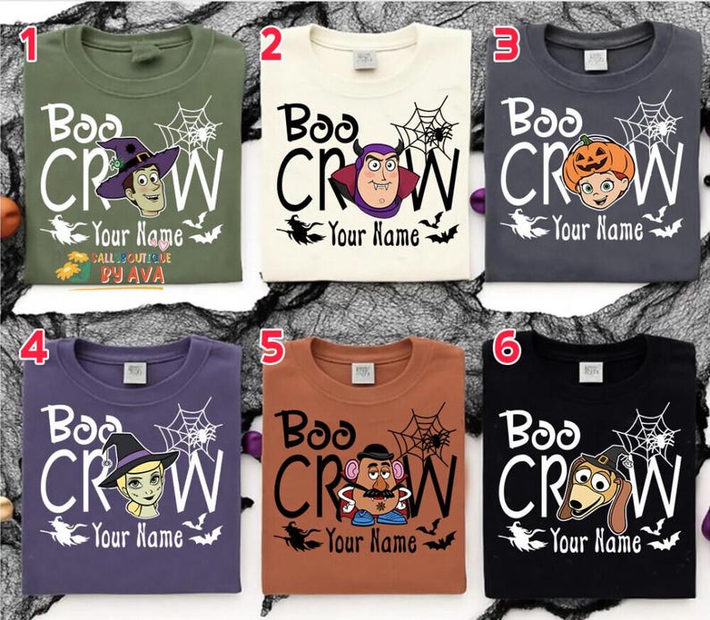 Toy Story Halloween Bo Crew Shirt, Party Trick or Treat, Spooky Season Disneyland Halloween Shirt, Woody Buzz Jessie Halloween Shirt 2026 afbeelding 2