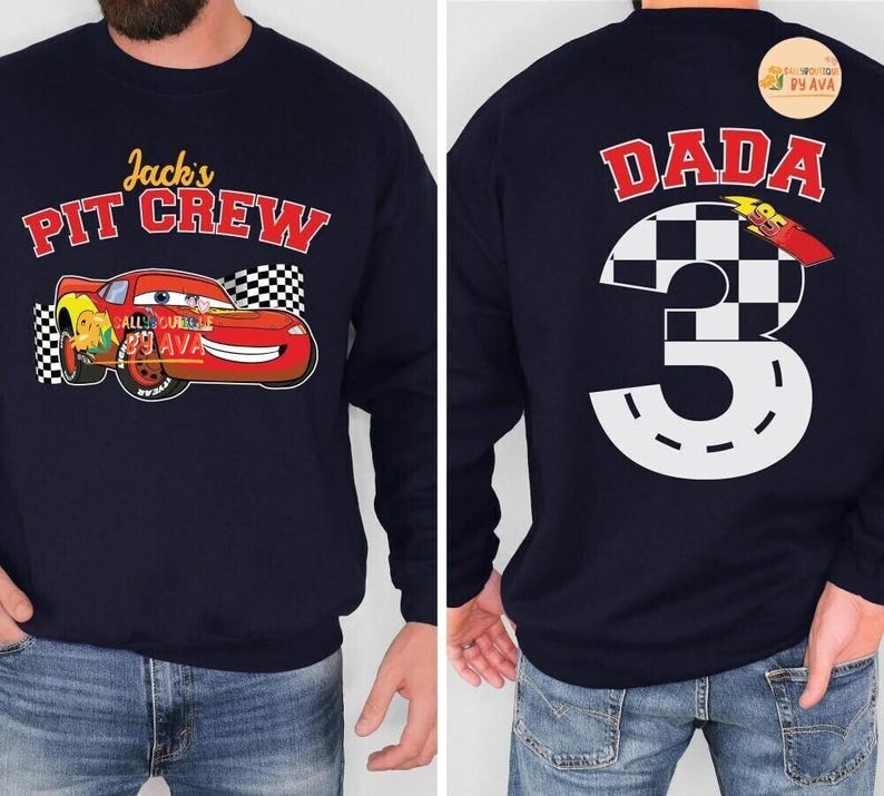 Disneyland Cars Birthday Shirt, McQueen Birthday Boy Tee, Pixar Pit Crew Sweatshirt, Lightning Birthday Family, Racing Car Birthday Trip image 7