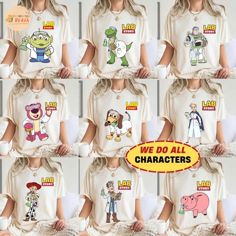 Disneyland Toy Story Lab Week 2026 Shirt, Buzz Lightyear Woody Jessie Bo Peep Lab Story 2026, Lab Team, Med Lab Clinical Laboratory Shirt image 1
