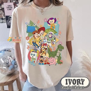 Retro Toy Story 5 You've Got A Friend In Me Shirt, Woody Buzz Lightyear Rex Tee, WDW Disneyland Family Vacation 2026 Trip, Pixar Fest Shirt image 7