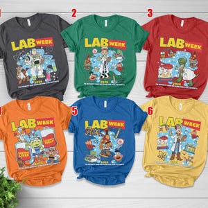 Toy Story Lab Week 2026 Matching Shirt, Lab Story Med School Trip, Disney Buzz Woody Laboratory Party, Lab Team, Med Lab Clinical Laboratory afbeelding 2
