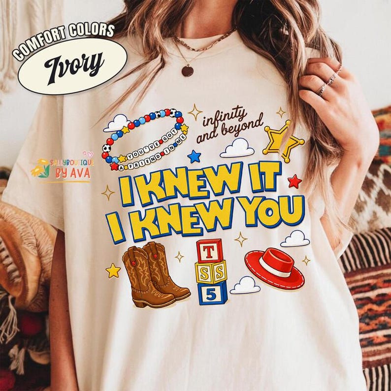 Toy Story 5 I Knew It I Knew You Friendship Shirt, Comfort Colors Disneyland Pixar Toy Story 5 Inspired Shirt, Disneyland Friends Shirt image 3