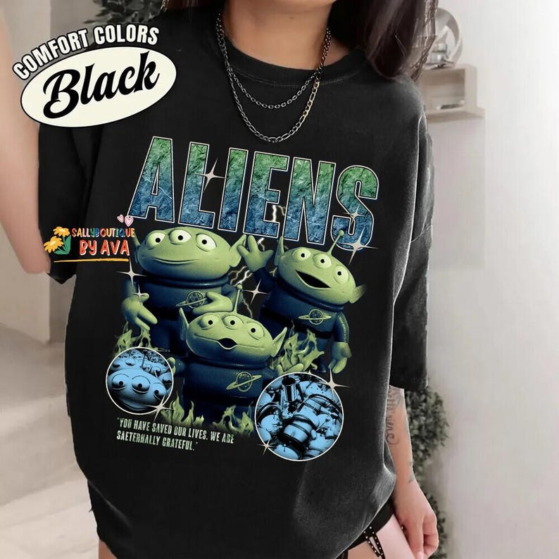 Disneyland Toy Story Aliens Shirt, Retro Alien Toy Story Disneyland WDW Matching Family Shirt, Magic Kingdom, Animal Kingdom Shirt Bild 1