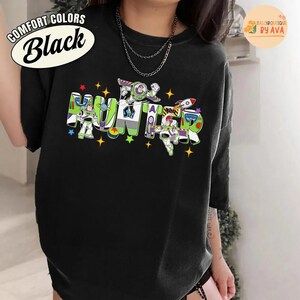 Disneyland Buzz Lightyear Custom Name Shirt, Personalized Toy Story Birthday Name Shirt, Toy Story Birthday Party, Family Birthday Matching image 2