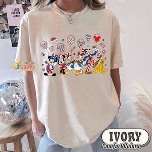 Mickey and Friends Disneyland 4th Of July Independence Day Shirt, America Shirt, Independence Day, Disneyland Patriotic 250 Years Shirts image 1