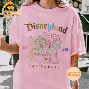 Disneyland Toy Story Est 1955 California Shirt, Disneyland Retro Toy Story Characters Shirt, Woody, Buzz, Jessie, Bo Peep Group Matching Tee image 2