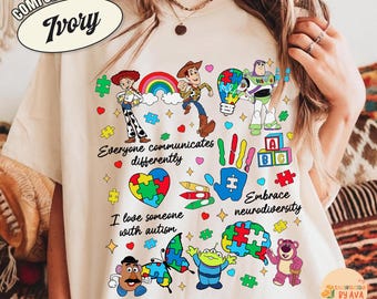 Disneyland Toy Story Autism Awareness Tee, Toy Story To Autism and Beyond T-shirt, Puzzle Piece Shirt, Disneyland Family Trip Autism Shirt