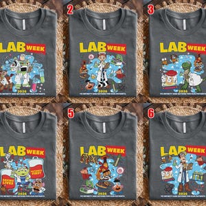 Toy Story Lab Week 2026 Matching Shirt, Lab Story Med School Trip, Disney Buzz Woody Laboratory Party, Lab Team, Med Lab Clinical Laboratory afbeelding 4