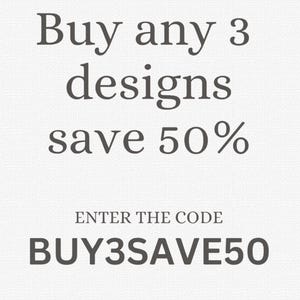 Buy 3 save 50 percent