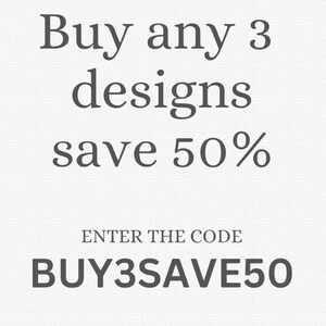 Buy 3 and save 50 per cent