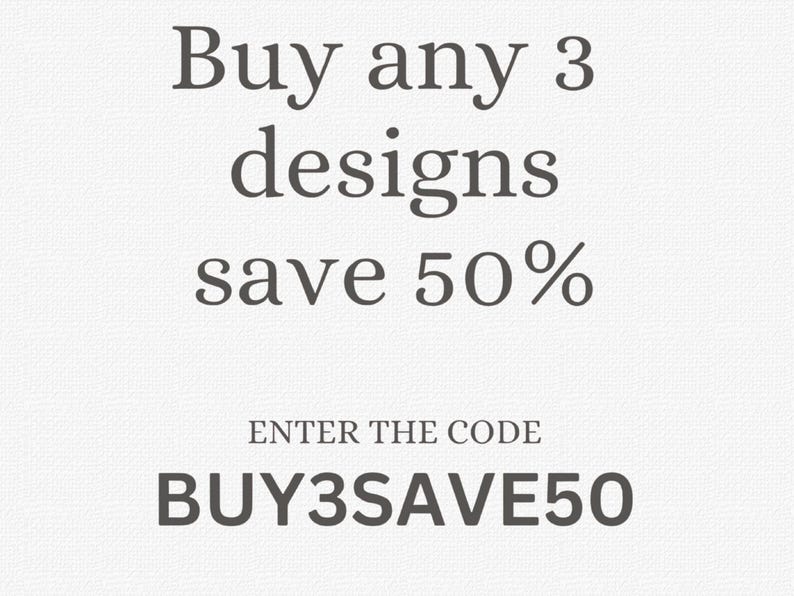 Buy 3 and save 50 per cent