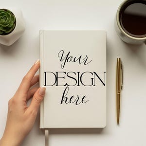 Video Mockup Canva Book Hardcover Journal Listing for POD Sellers 10 Second MP4 Template Person Animated Notebook Product for ETSY Store